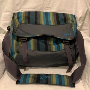 Dakine messenger bag. Adjustable shoulder or crossbody strap.